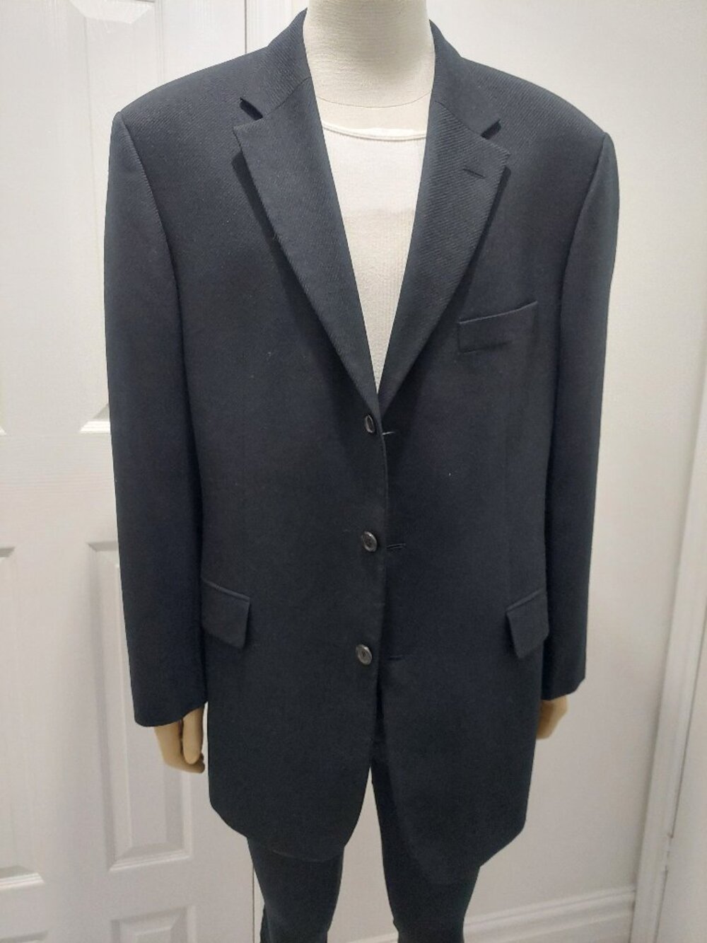 HUGO BOSS Angelico Italian Virgin Wool 3-Button Suit Jacket Blazer 42L